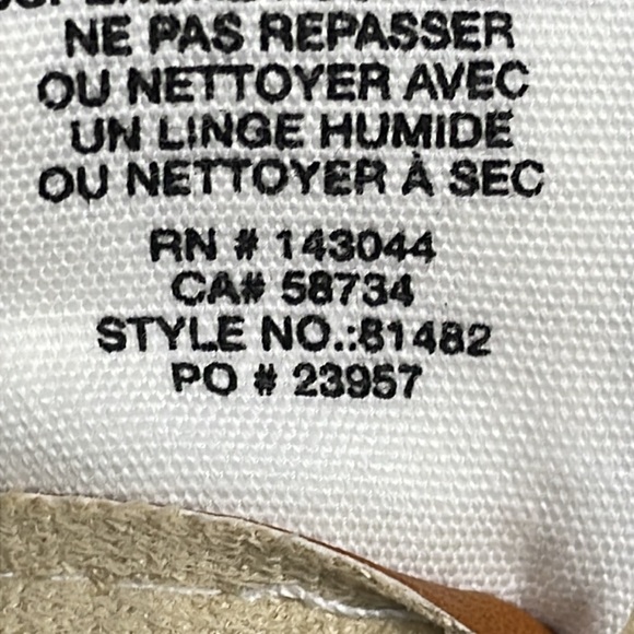 New Avec Les Filles Biscotti Camel Brown Faux Leather Vegan Pants Straight Leg M - Picture 11 of 11